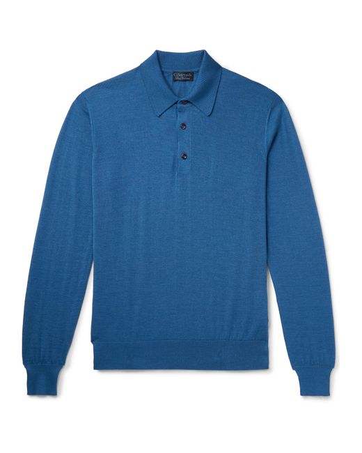 Charvet Cashmere and Silk-Blend Polo Shirt