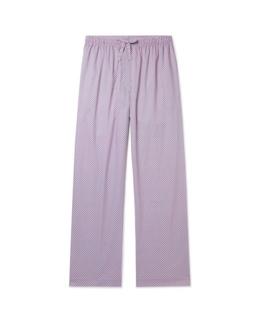 Derek Rose Printed Cotton-Poplin Pyjama Trousers