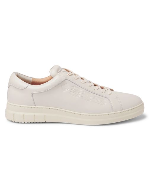 Dunhill Hallmark Embossed Leather Sneakers
