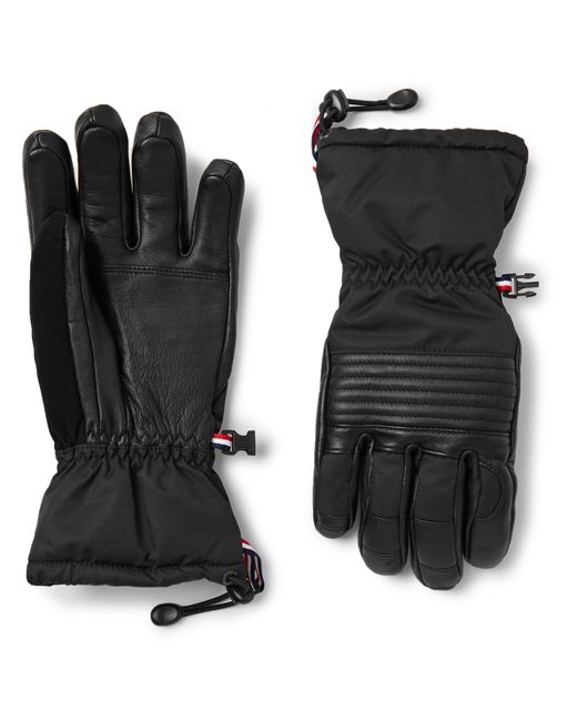 Fusalp Albinen Nubuck-Trimmed Shell and Leather Padded Ski Gloves