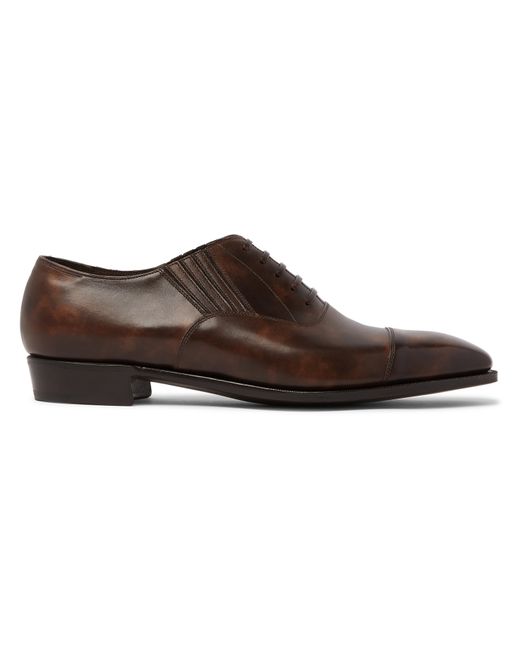 George Cleverley Bodie II Bourbon Leather Oxford Shoes