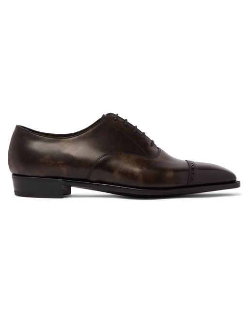 George Cleverley Nakagawa Burnished-Leather Oxford Shoes
