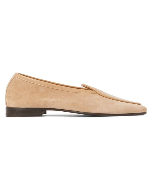 George Cleverley Hampton Leather-Trimmed Suede Loafers