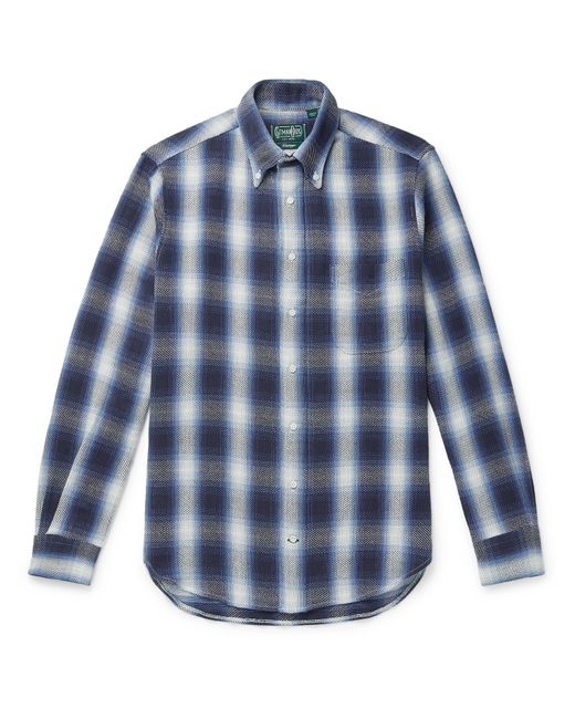 Gitman Vintage Button-Down Collar Checked Cotton-Flannel Shirt