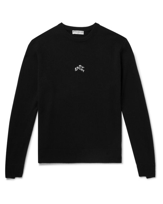 Givenchy Logo-Embroidered Cashmere Sweater