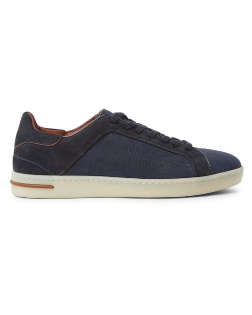 Loro Piana Traveller Suede and Canvas Sneakers