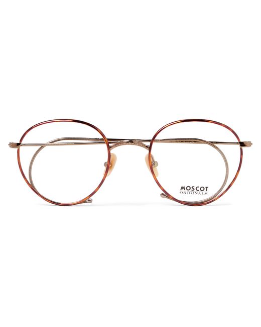 Moscot Round-Frame Acetate and Gold-Tone Optical Glasses