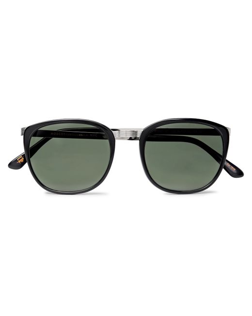 Moscot Brude D-Frame Acetate and Silver-Tone Sunglasses