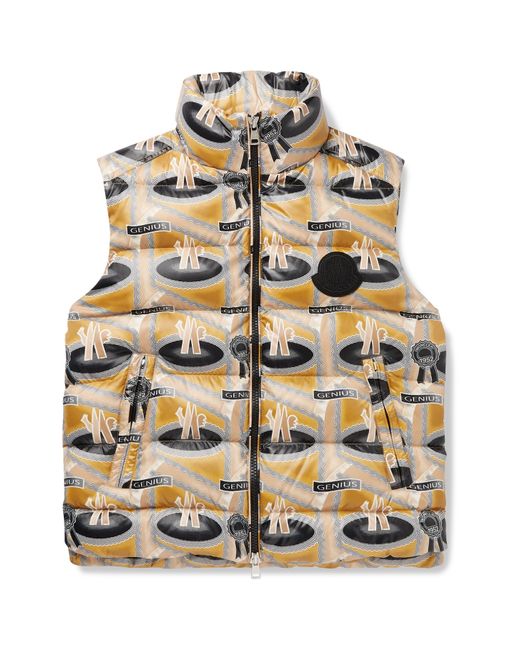 Moncler Genius Fergus Purcell Moncler 1952 Parker Printed Quilted Nylon Down Gilet