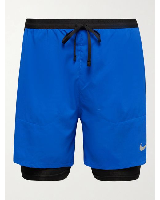 Nike Running Flex Stride Run Division Slim-Fit 2-in-1 Dri-FIT Drawstring Shorts