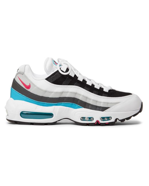 Nike Air Max 95 Panelled Leather and Mesh Sneakers