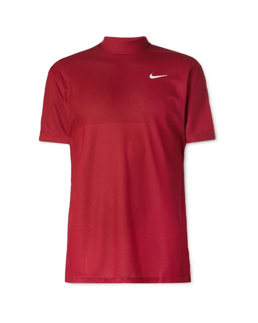 Nike Golf Tiger Woods Dri-FIT Mesh Mock-Neck Golf T-Shirt