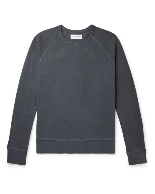 Officine Generale Clement Garment-Dyed Loopback Cotton-Jersey Sweatshirt