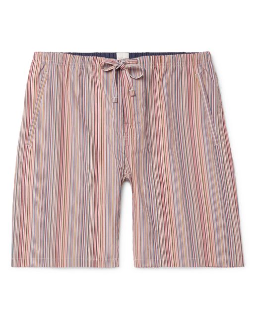 Paul Smith Striped Cotton Drawstring Pyjama Shorts