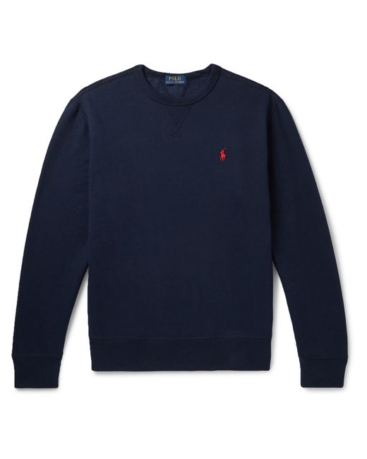 Polo Ralph Lauren Fleece-Back Cotton-Blend Jersey Sweatshirt