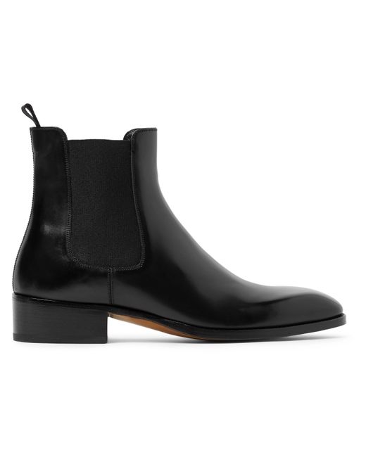 Tom Ford Hainaut Polished-Leather Chelsea Boots
