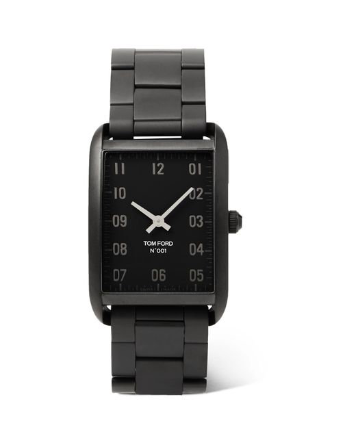 Tom Ford Timepieces 001 DLC-Coated Stainless Steel Watch
