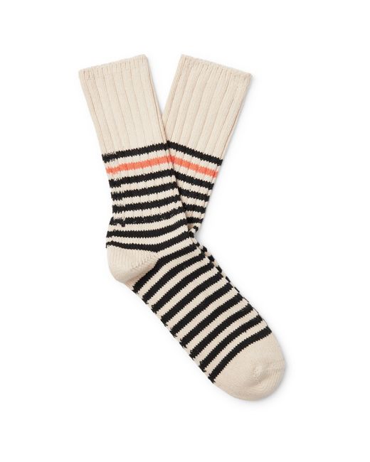 Thunders Love Marine Striped Recycled Cotton-Blend Socks