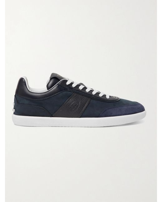 Tod's Leather Nubuck and Suede Sneakers