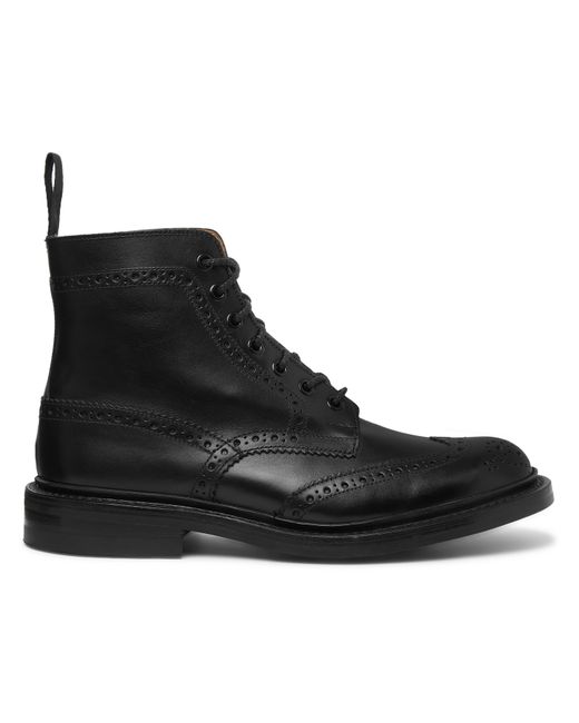 Tricker'S Stow Full-Grain Leather Brogue Boots