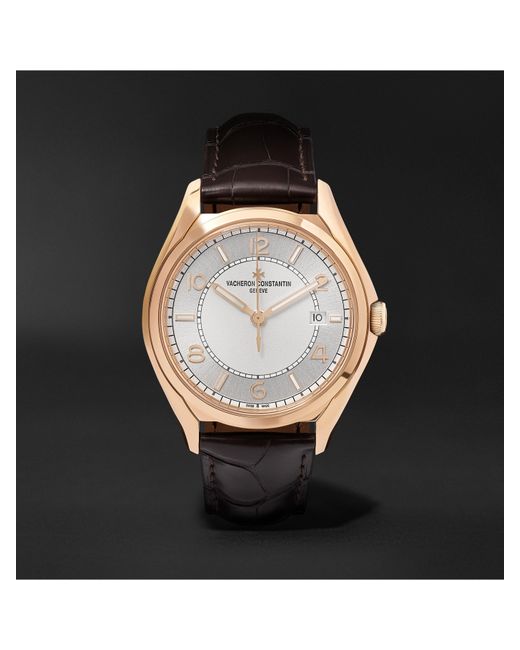 Vacheron Constantin Fiftysix Automatic 40mm 18-Karat Pink Gold and Alligator Watch Ref. No. 4600E/000R-B441 X46R2019