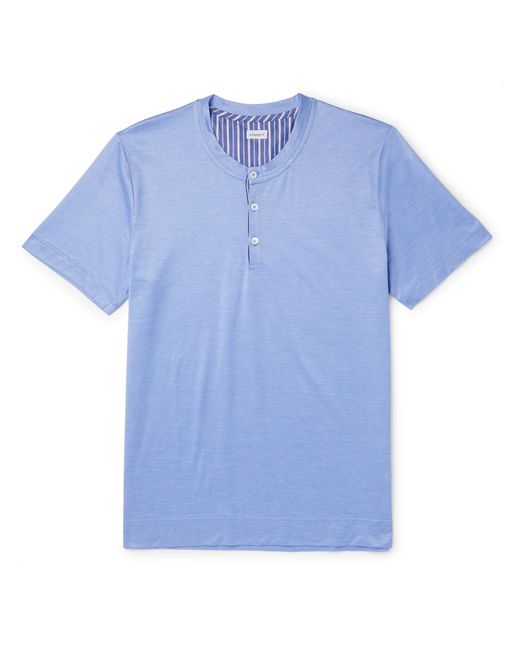 Zimmerli Cotton-Jersey Henley Pyjama T-Shirt