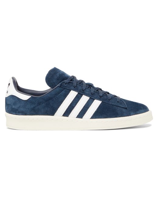 Adidas Originals Campus 80s Leather-Trimmed Suede Sneakers
