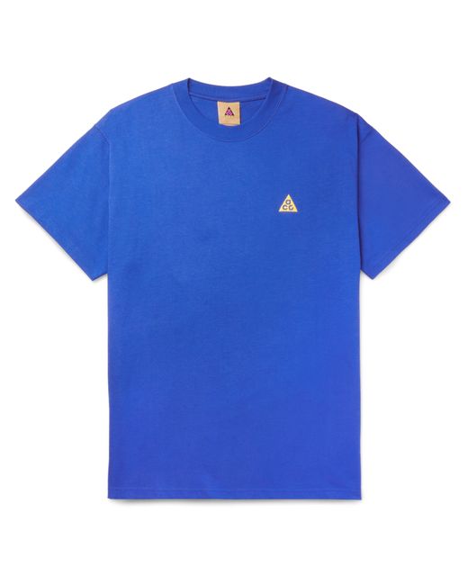 Nike ACG NRG Logo-Embroidered Cotton-Jersey T-Shirt