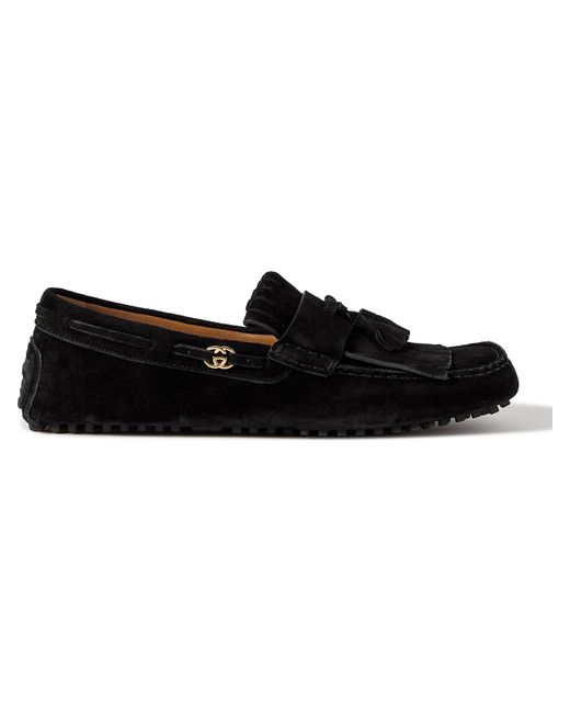Gucci Ayrton Kilty Suede Tasselled Driving Shoes