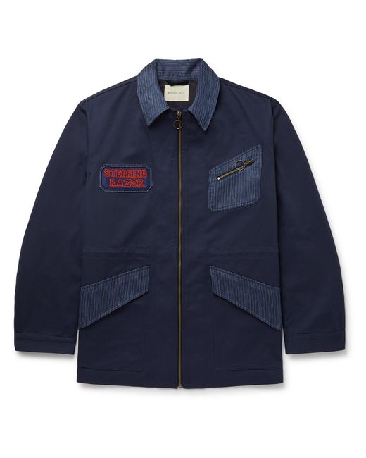 Nicholas Daley Appliquéd Cotton-Twill Field Jacket