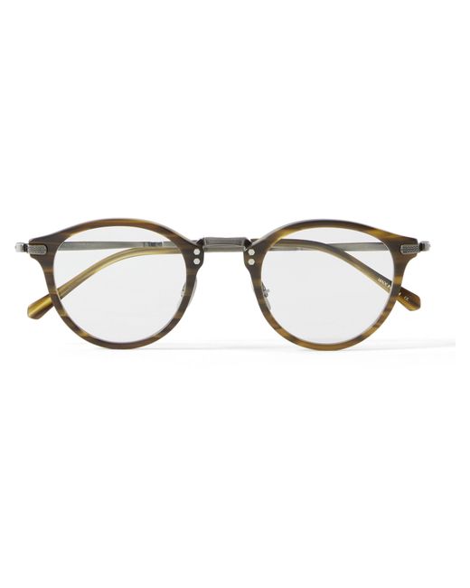 Mr Leight Stanley C Round-Frame Acetate and Gunmetal-Tone Optical Glasses