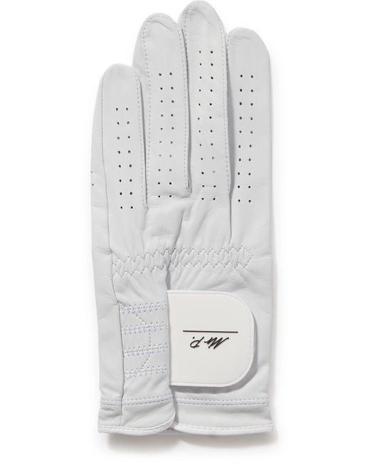 Mr P. MR P. Logo-Detailed Perforated Leather Golf Glove