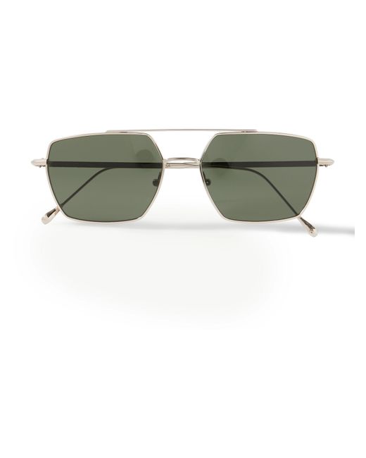 Oliver Spencer MONC Osborn Aviator-Style Gold-Tone Sunglasses