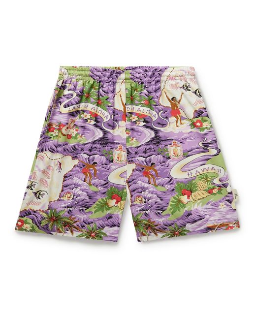Go Barefoot Land of Aloha Printed Cotton-Blend Shorts