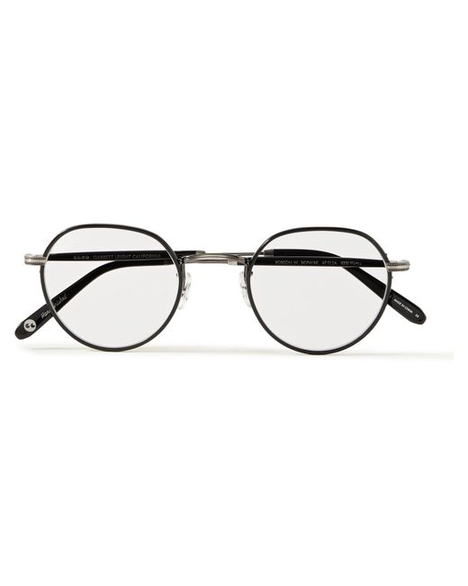 Garrett Leight California Optical Robson W Round-Frame Stainless Steel and Acetate Optical Glasses