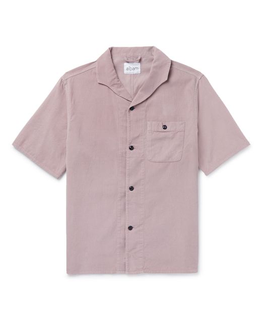 Albam Miles Camp-Collar Printed Cotton Shirt