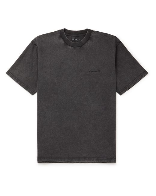 Carhartt Wip Mosby Script Garment-Dyed Cotton Jersey T-Shirt