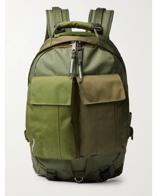 Indispensable Webbing-Trimmed Ripstop Canvas and Twill Backpack