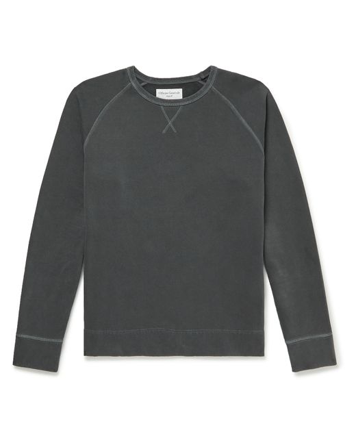 Officine Generale Baptiste Garment-Dyed Fleece-Back Cotton-Jersey Sweatshirt