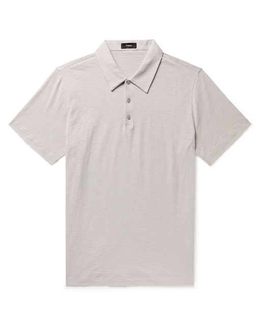 Theory Bron Slub Organic Cotton-Jersey Polo Shirt