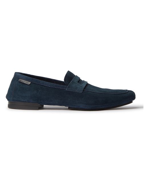 Tom Ford Berrick Suede Penny Loafers