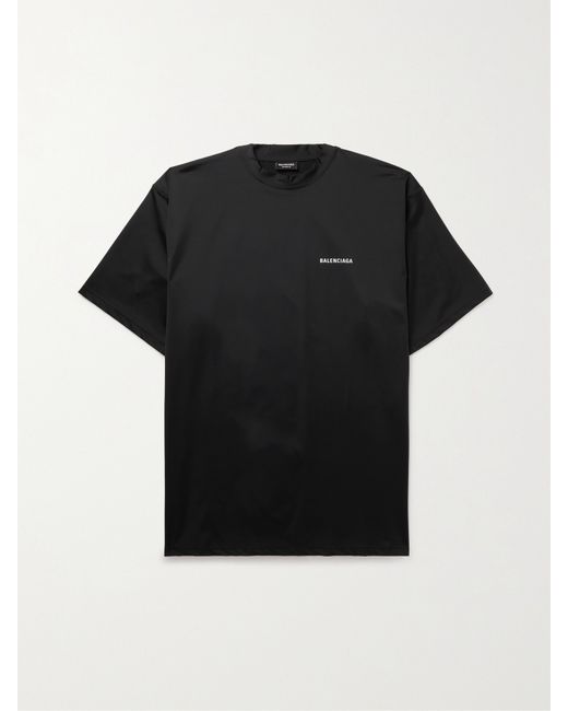 Balenciaga Oversized Logo-Print Scuba T-Shirt