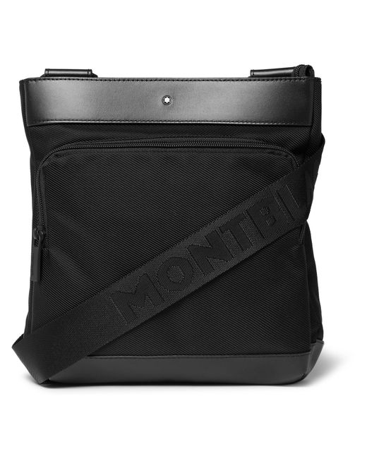 Montblanc Nightflight Leather-Trimmed Nylon Messenger Bag