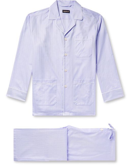Paul Stuart Herringbone Cotton Pyjama Set