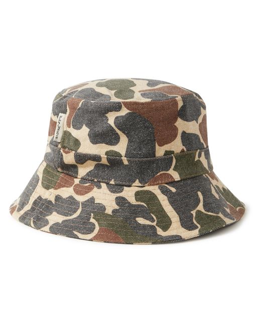 Nudie Jeans Martinsson Camouflage-Print Organic Cotton-Twill Bucket Hat