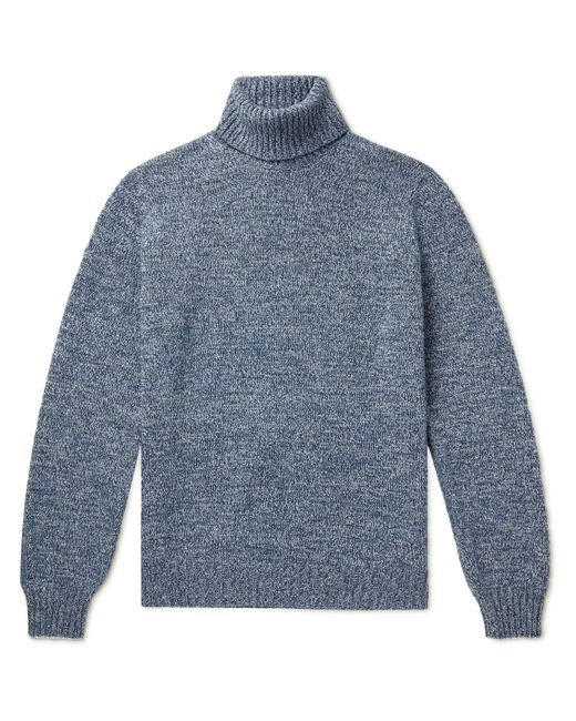 Brunello Cucinelli Wool Cashmere and Silk-Blend Rollneck Sweater