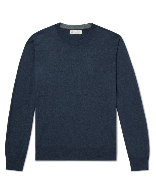 Brunello Cucinelli Contrast-Tipped Cashmere Sweater