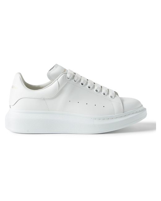 Alexander McQueen Exaggerated-Sole Leather Sneakers