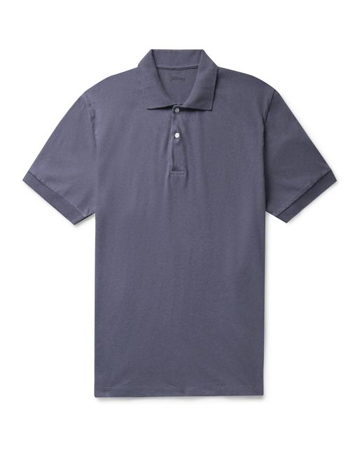 Bellerose Cotton and Linen-Blend Jersey Polo Shirt