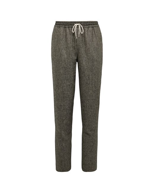 De Bonne Facture Tapered Cotton-Twill Drawstring Trousers